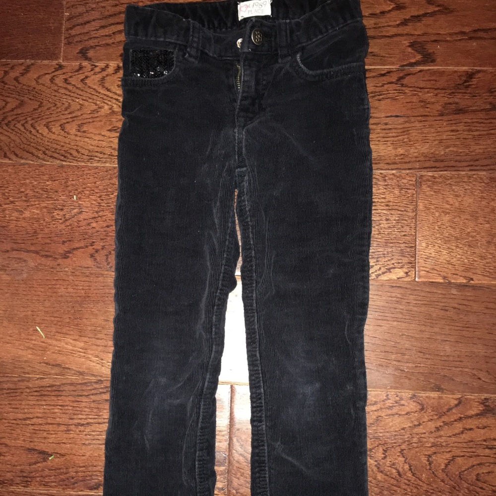 Girls black corduroy pants